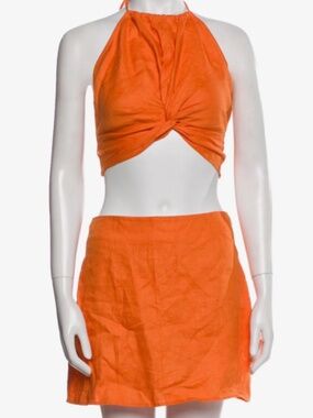 LINEN REFORMATION SKIRT SET - MED